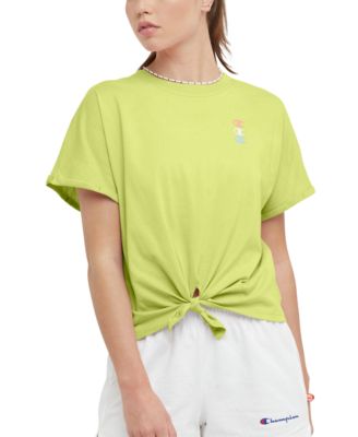 Champion - Women's Tie-Front Logo T-Shirt