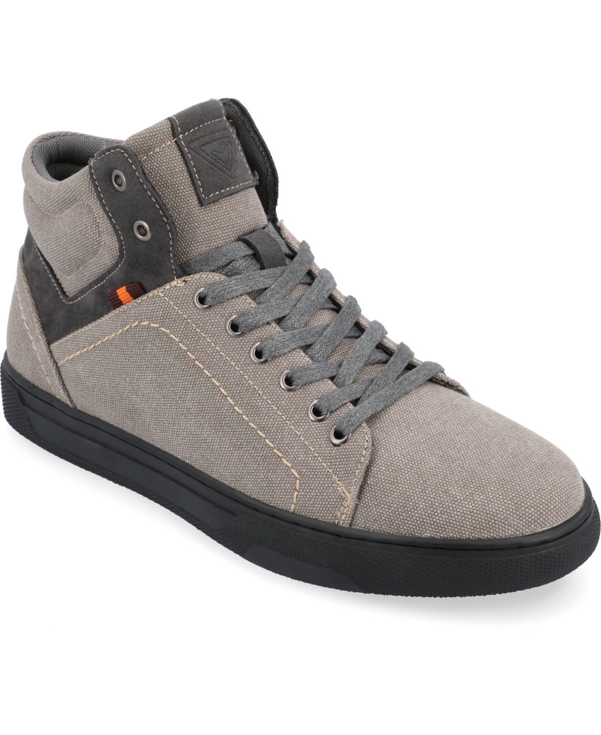 Shop Vance Co. Men's Justin High Top Sneakers In Light Gray