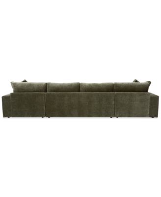 Michola 161" 3-Pc. Fabric Sectional with Double Chaise, Created for Macy's 
