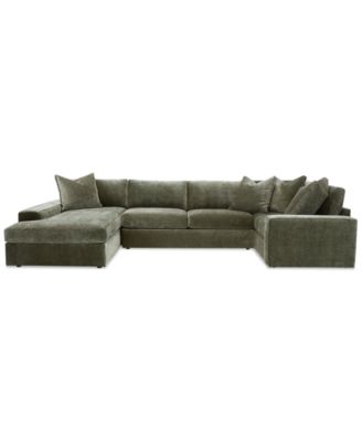 Michola 155" 3-Pc. Fabric Sectional with Chaise, Created for Macy's