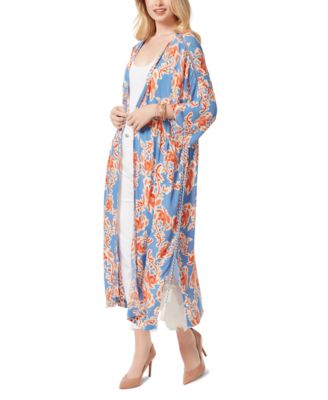 Jessica Simpson - Women's Lailaa Belted 3/4-Sleeve Kimono