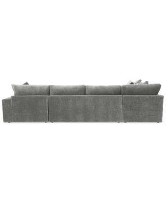 Michola 155" 3-Pc. Fabric Sectional with Chaise