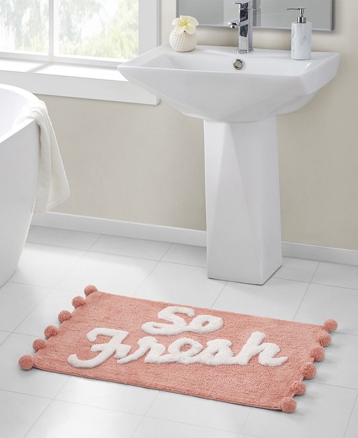 VCNY Home So Fresh Pom Pom Bath Rug Macy's