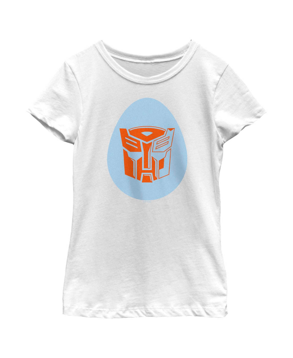 Hasbro Girl's Transformers Autobots Egg Logo Child T-shirt In White
