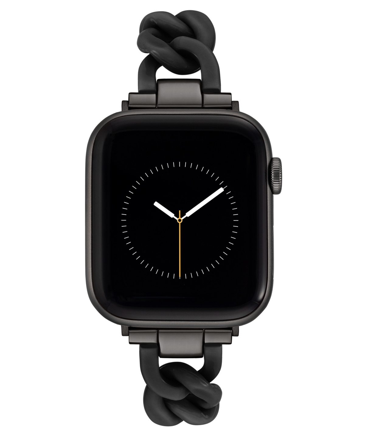 Nine West Womens Plastic Link Bracelet with Stainless Steel Adaptors Compatible with 42mm, 44mm, 45mm Ultra 49mm Apple Watch