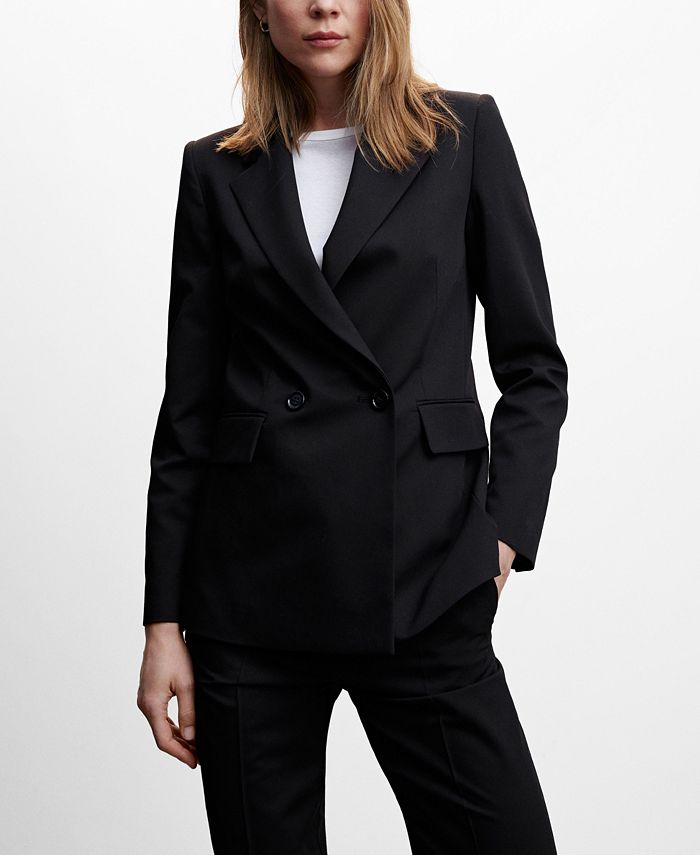 MANGO Women s Double Breasted Blazer Macy s