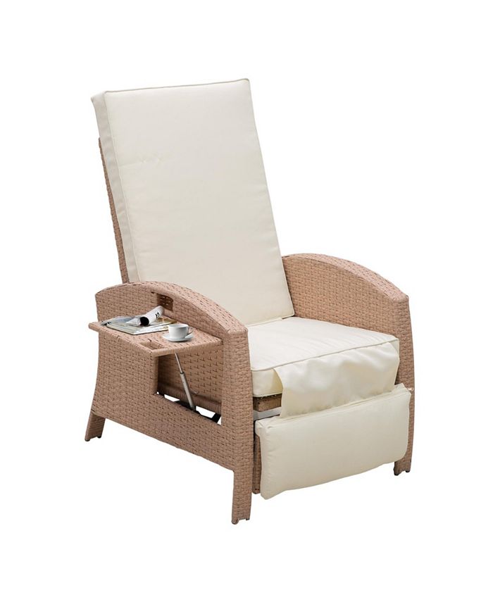 Garden rattan recliner cheap chair