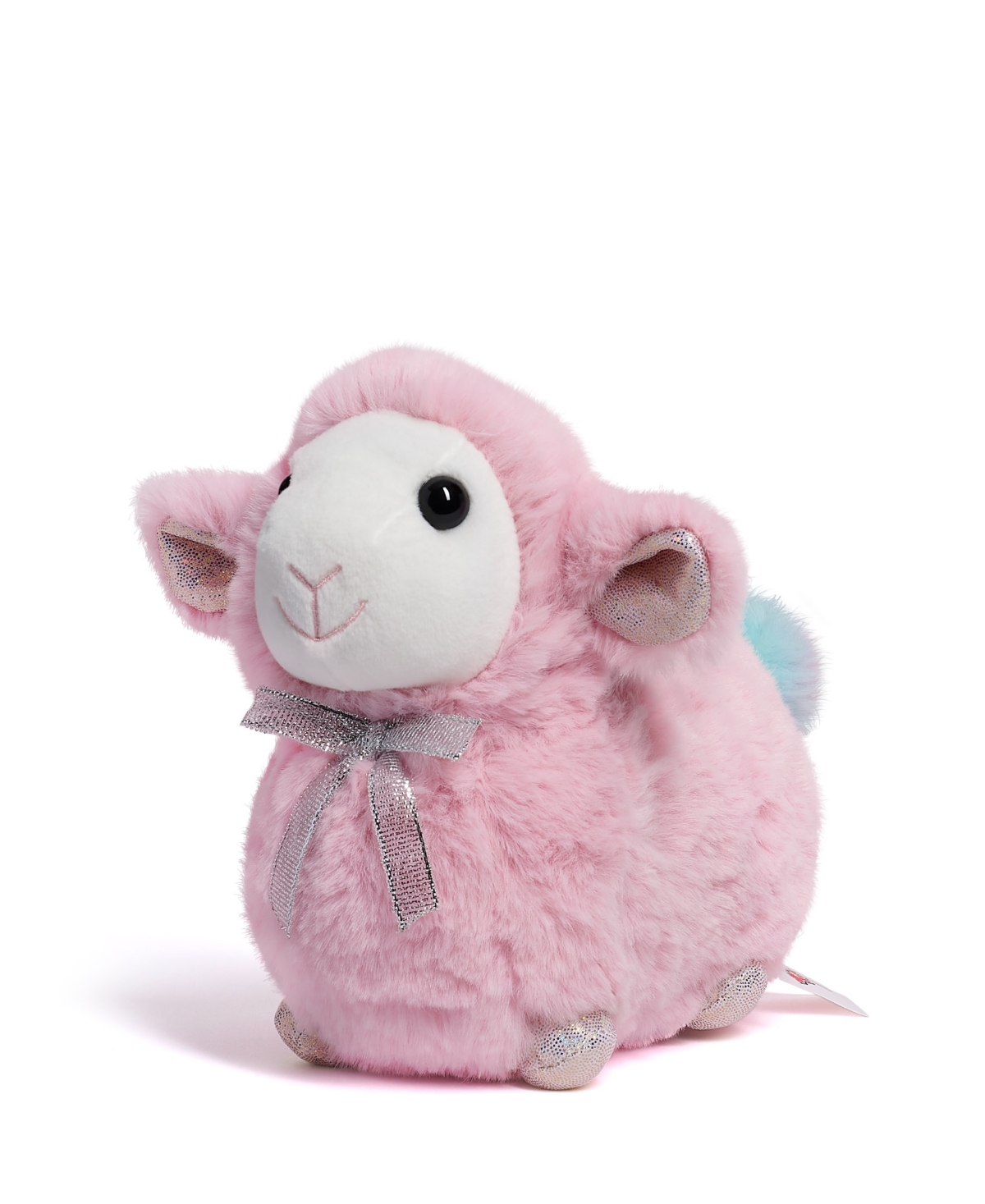 Geoffrey's Toy Box Kids' Geoffreys Toy Box 9" Glam Lamb Plush In Light,pastel Pink