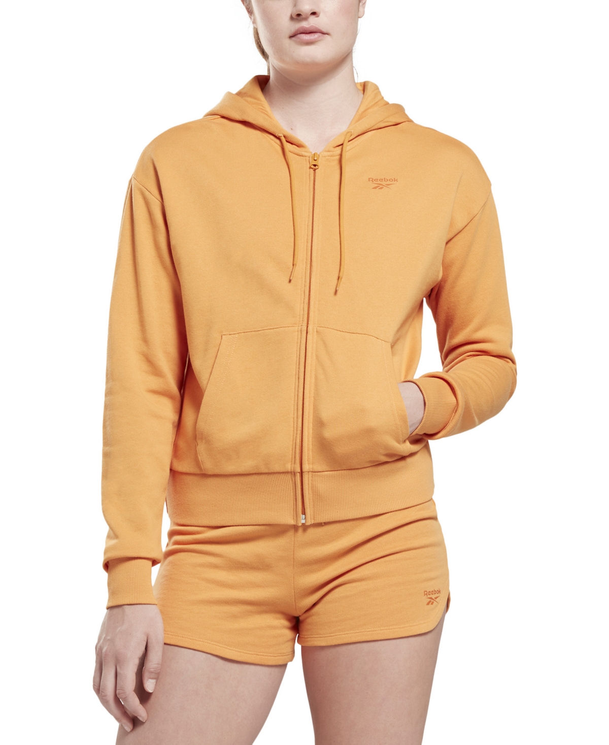 Reebok hoodie cheap womens yellow