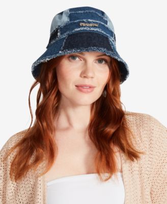Steve Madden - Women's Patchwork Denim Bucket Hat