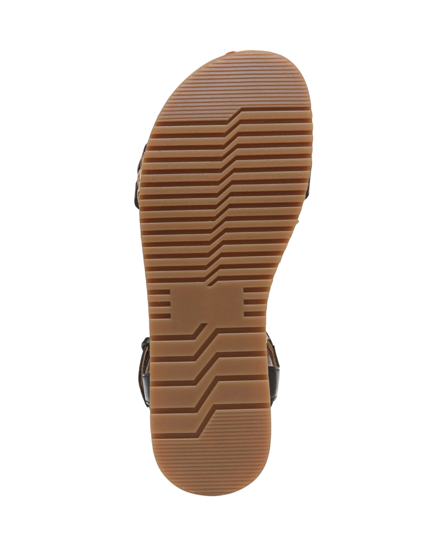 Женские сандалии Naturalizer Neila Open Round Toe Flatform, цвет: Чёрный кожаный — фото 5