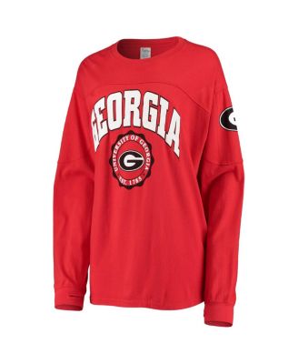 Women's Red Georgia Bulldogs Edith Long Sleeve T-shirt