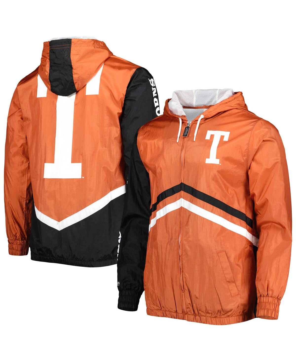 Shop Mitchell & Ness Men's  Texas Orange Texas Longhorns Undeniable Full-zip Windbreaker Jacket