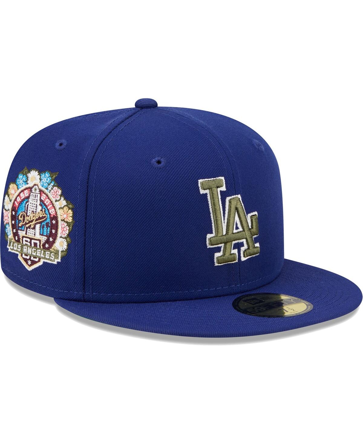 New Era Royal Los Angeles Dodgers 60th Anniversary Spring Training Botanical 59fifty Fitted Hat In Royal