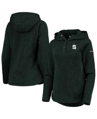 Women's Green Michigan State Spartans Darling Days Raglan Fleece Pullover Hoodie