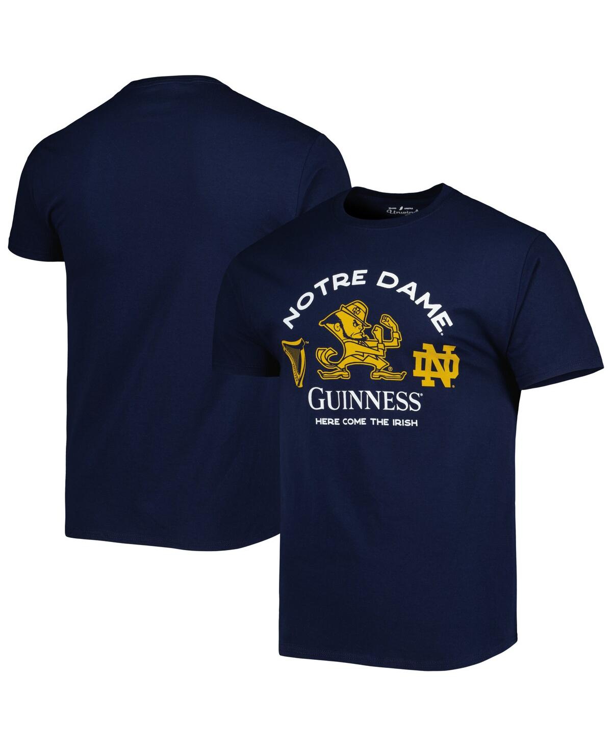 Men's League Collegiate Wear Navy Notre Dame Fighting Irish Guinness Here Come the Irish T-shirt - Navy