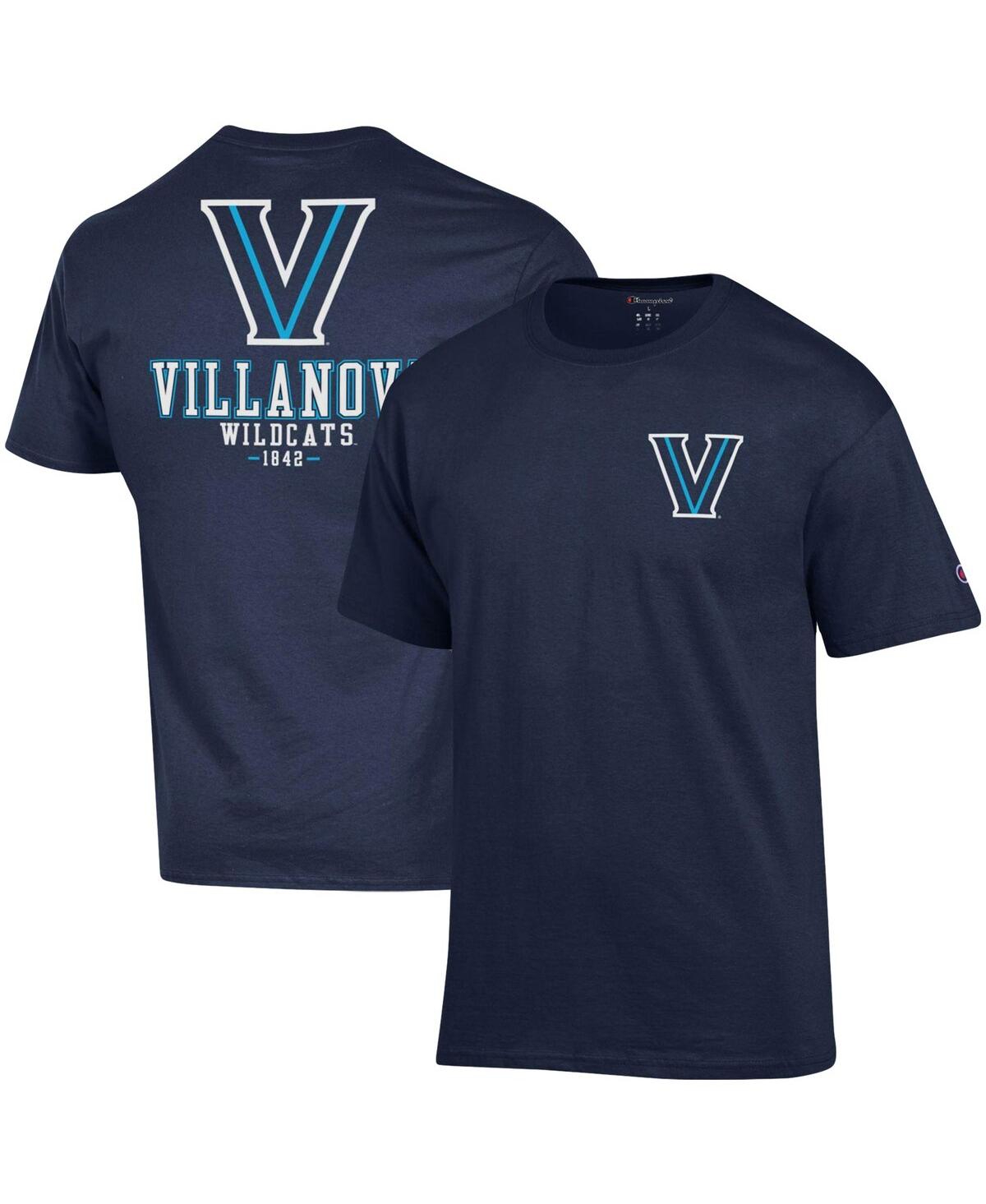 Champion Men's  Navy Villanova Wildcats Stack 2-hit T-shirt