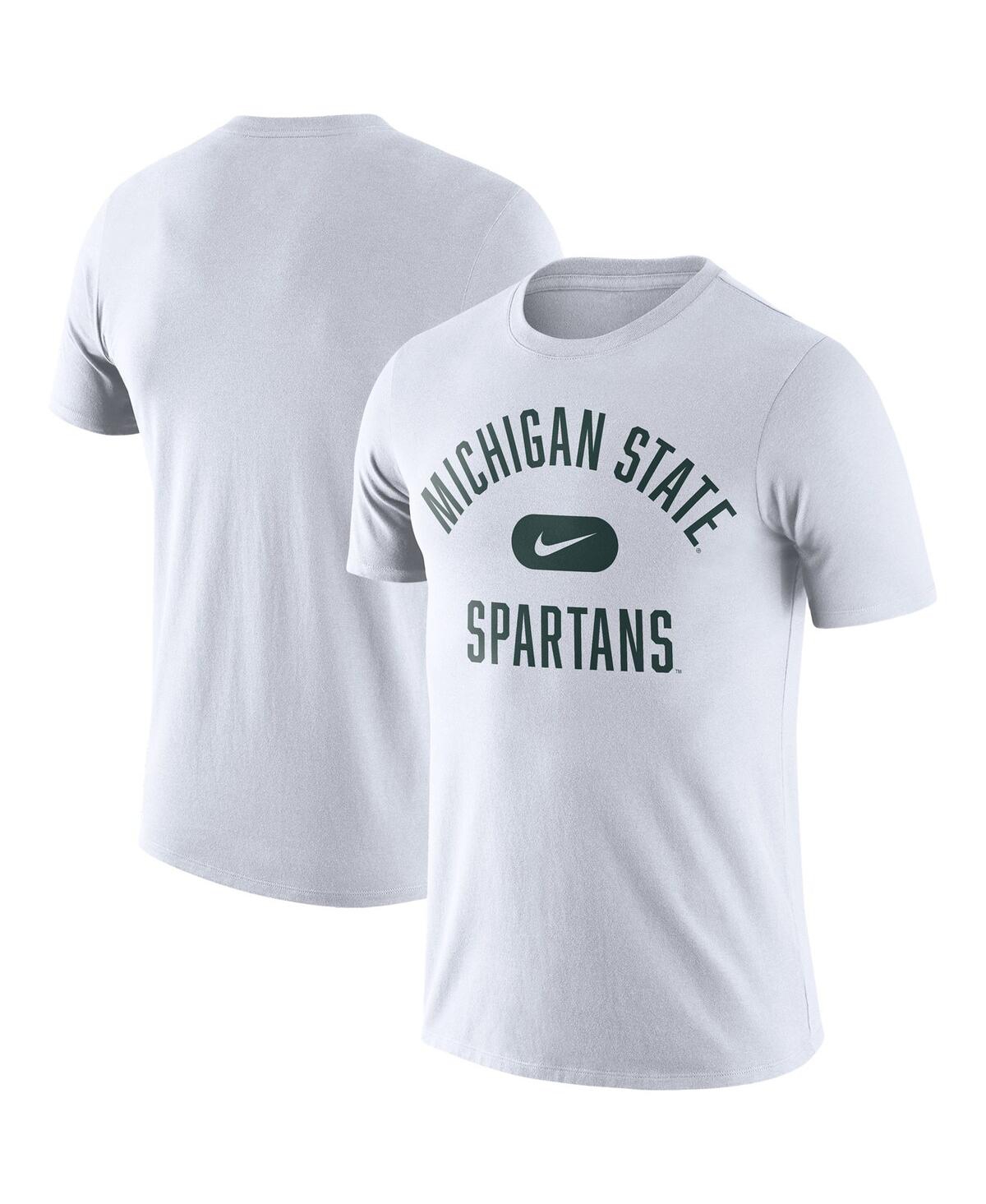 Nike Men's  White Michigan State Spartans Team Arch T-shirt