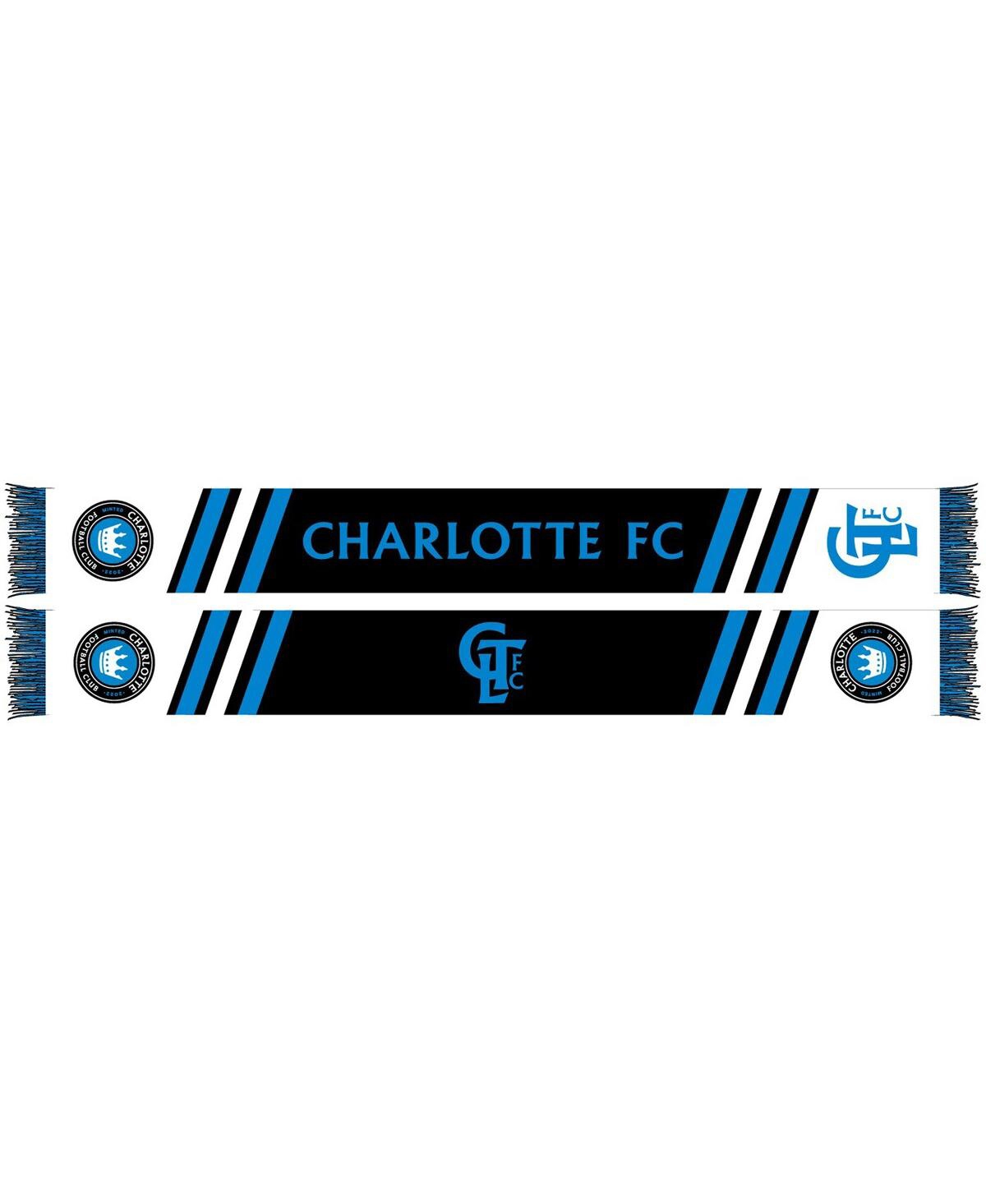 Men's and Women's Black Charlotte Fc Secondary Striped Knit Scarf - Black