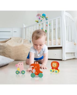 Wooden Little Leo Lion Vehicle Toy, Perfect Christmas or Birthday Present