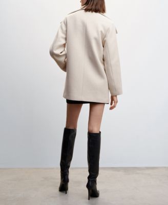 Women's Wide Lapel Long Sleeve Coat