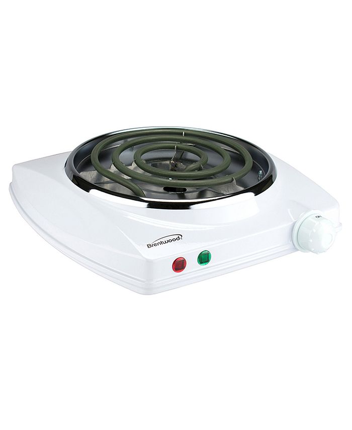Brentwood Appliances Brentwood Electric 1000W Single Burner (White
