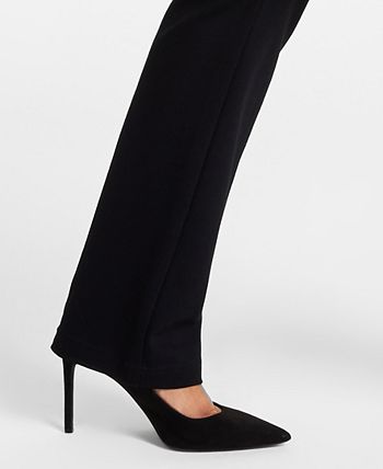 I.N.C. International Concepts Plus Size High Rise Pull-On Straight-Leg Pants,  Created for Macy's - Macy's