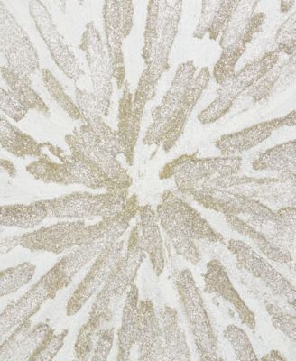 by Cosmopolitan Canvas Starburst Framed Wall Art with Silver-Tone Frame, 40" x 2" x 40"