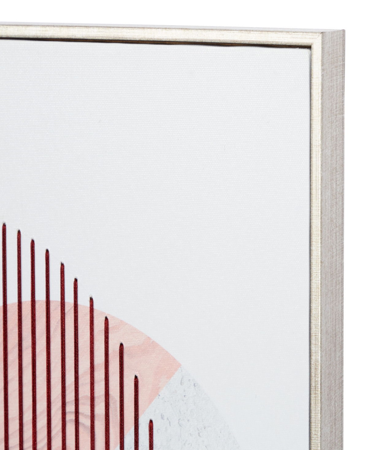 Rosemary Lane Canvas Geometric Framed Wall Art with Silver-Tone Frame Set of 2, 20