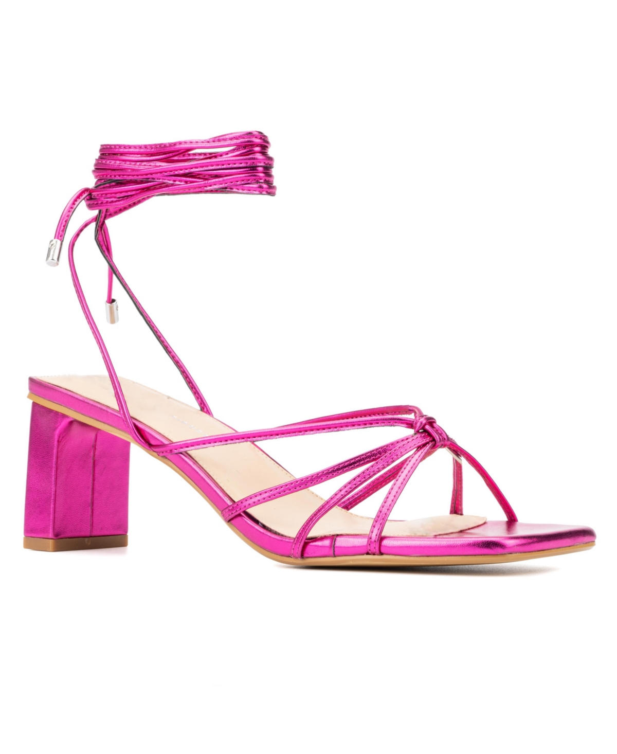 Fashion To Figure Women's Lana Wide Width Heels Sandals In Pink