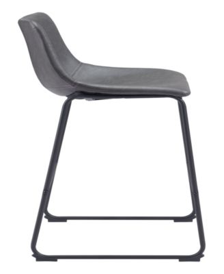 39" each, Set of 2 Steel, Polyurethane Smart Bar Chair