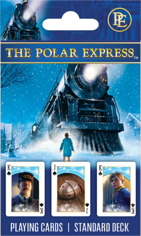 Детские игрушки MasterPieces Puzzles Masterpieces The Polar Express 54-Card Playing Cards, Ages 8+, цвет: Разноцветный