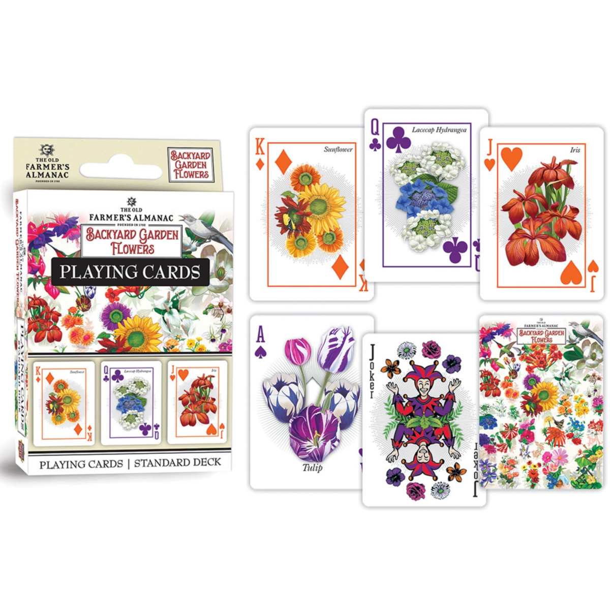 MasterPieces - Backyard Garden Flowers Playing Cards - 54 Card Deck
