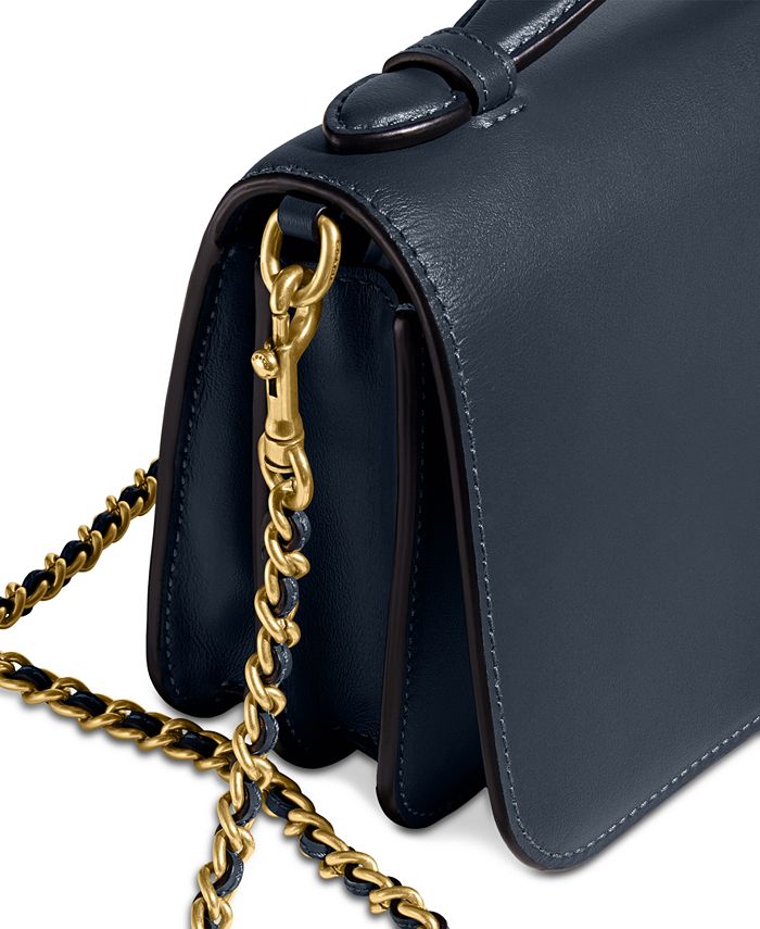 COACH Bea Mini Leather Snap Closure Crossbody Macy's