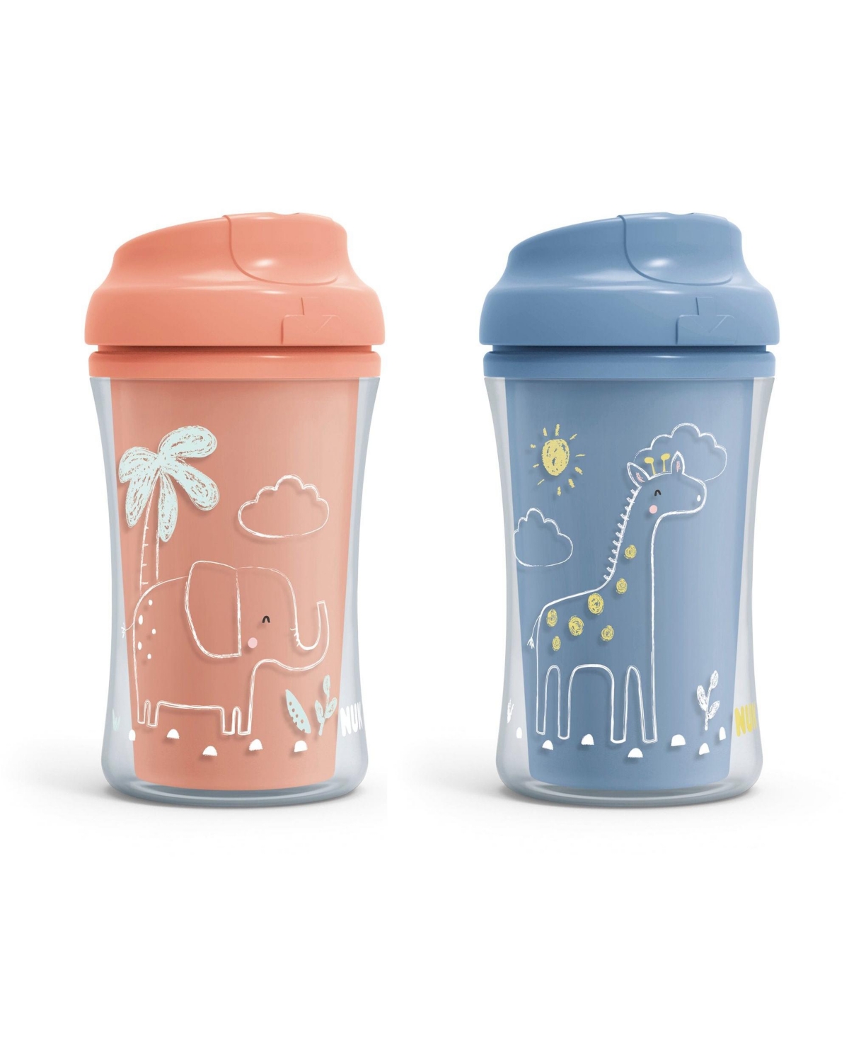 Nuk Insulated Cup-like Rim Toddler Sippy Cup, 9 Oz, 2 Pack In Assorted Pre Pack