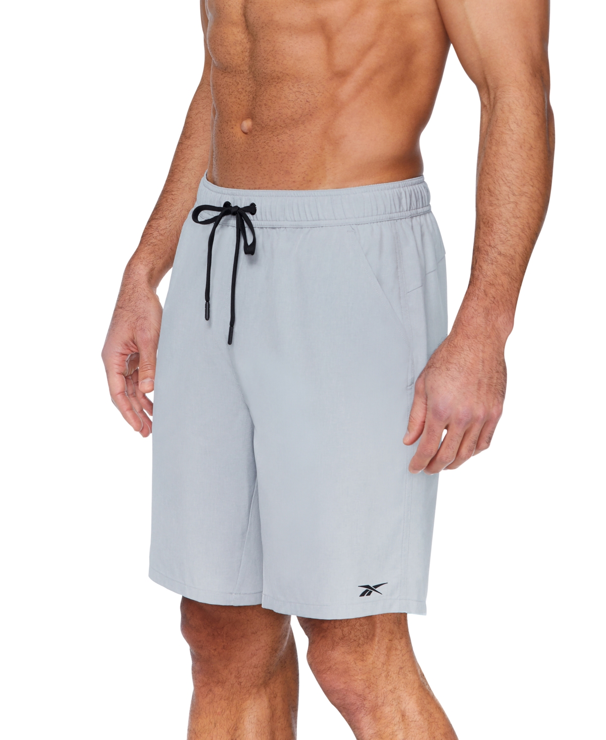 Reebok Men's 7" Compression Hybrid Swim Shorts In Grey