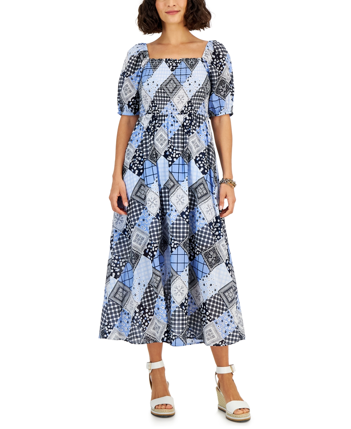 Tommy hilfiger patchwork dress discount