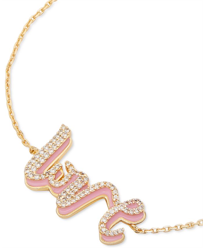 kate spade new york Say Yes GoldTone Crystal Love Bracelet Macy's