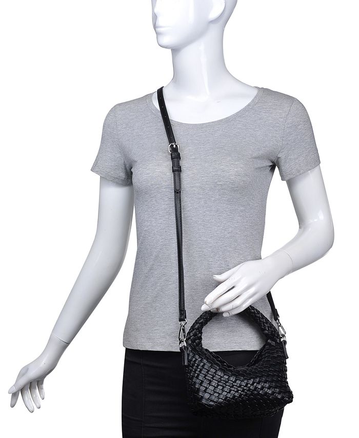 View of Urban Expressions Poppy Woven Crossbody Bag - Macy's