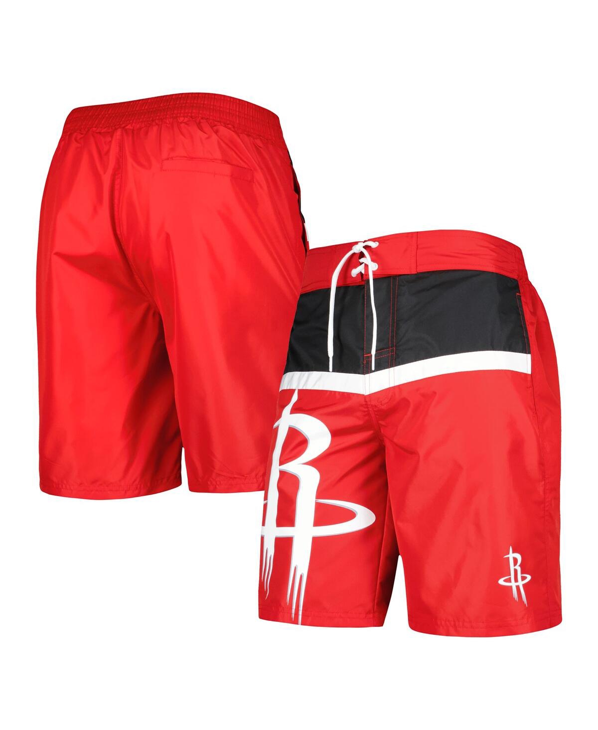 Shop G-iii Sports By Carl Banks Men's  Red Houston Rockets Sea Wind Swim Trunks