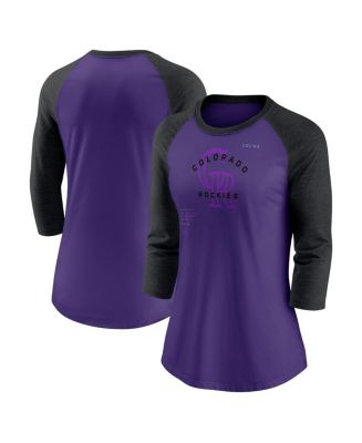 Women's Nike Purple/Black Colorado Rockies Next Up Tri-Blend