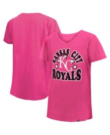 Kansas City Royals MLB Majestic Youth Kids Girls Size Pink Jersey-Style  Shirt