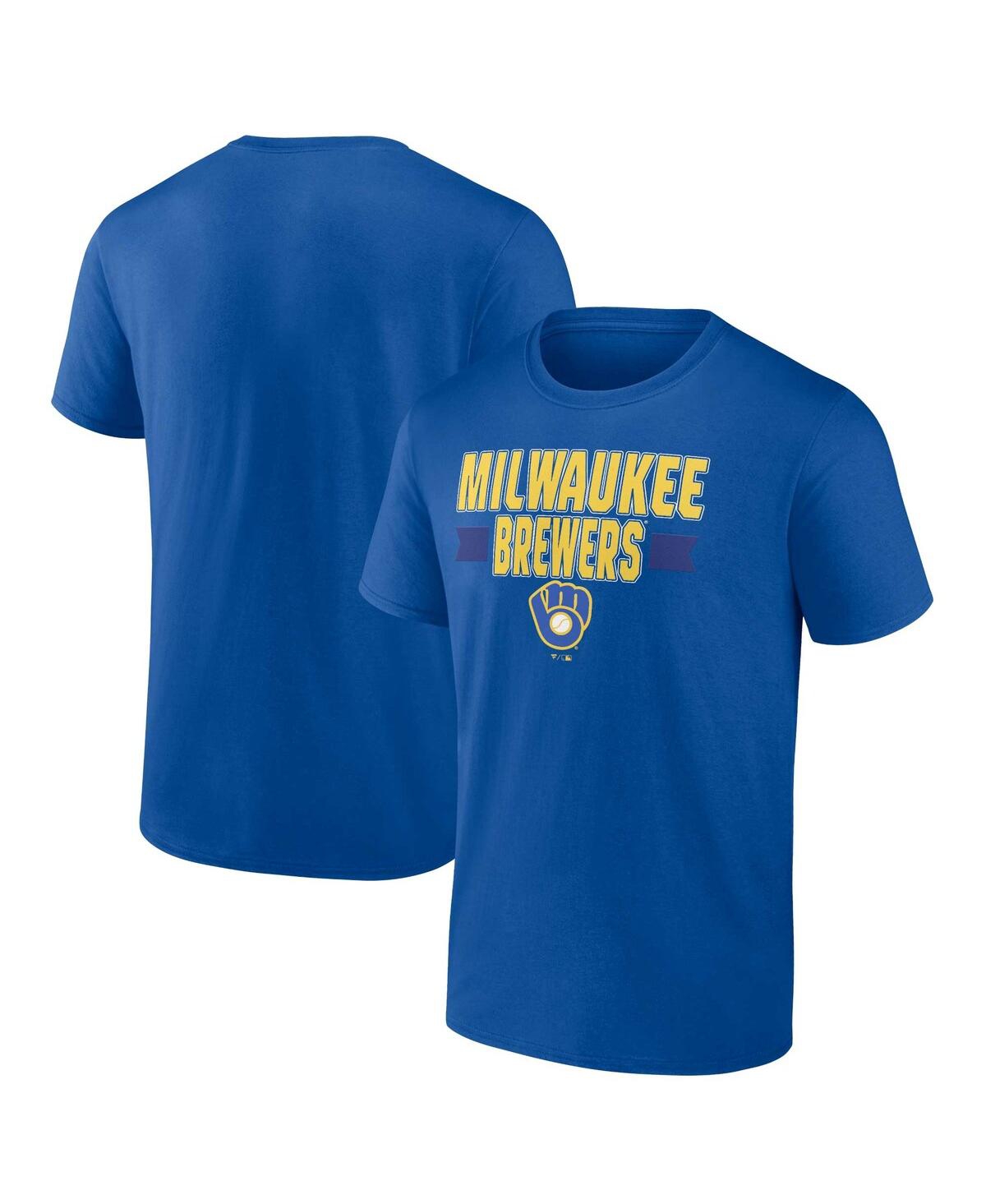 Fanatics Men's  Royal Milwaukee Brewers Close Victory T-shirt In Royal