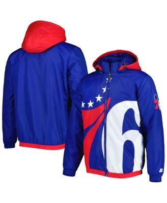Men's Royal Philadelphia 76ers The Triple Double Full-Zip Hoodie Jacket