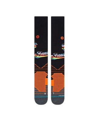Men's Black, Orange San Francisco Giants Pride Diamond Pro Over the Calf Socks