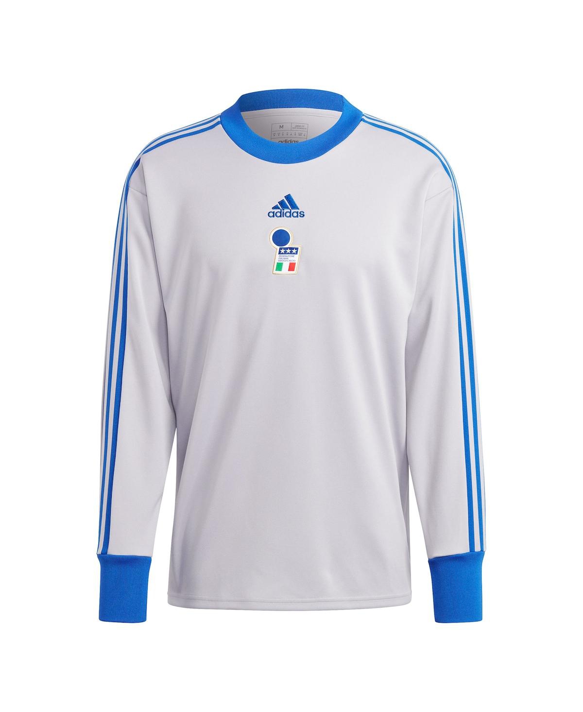Men's adidasItaly National Team 2023/24 Authentic Football Icon Goalkeeper Jersey - Gray