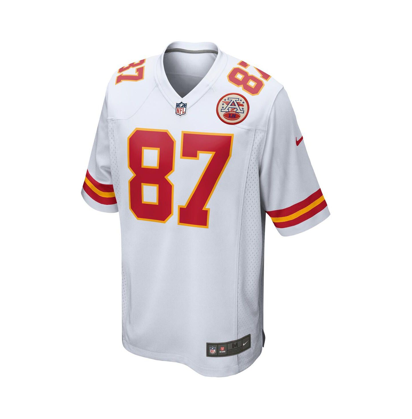 Мужской топ Nike Travis Kelce Kansas City Chiefs Game Jersey, цвет: Белый — фото 2