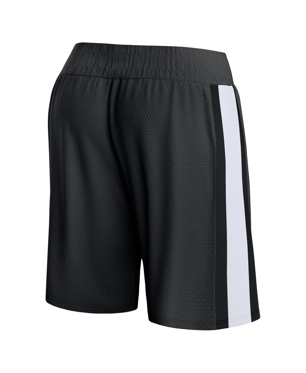 Shop Fanatics Men's  Black Utah Jazz Referee Iconic Mesh Shorts