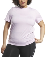 Reebok Plus Size Identity Training Speedwick T-Shirt - Pixel Pink