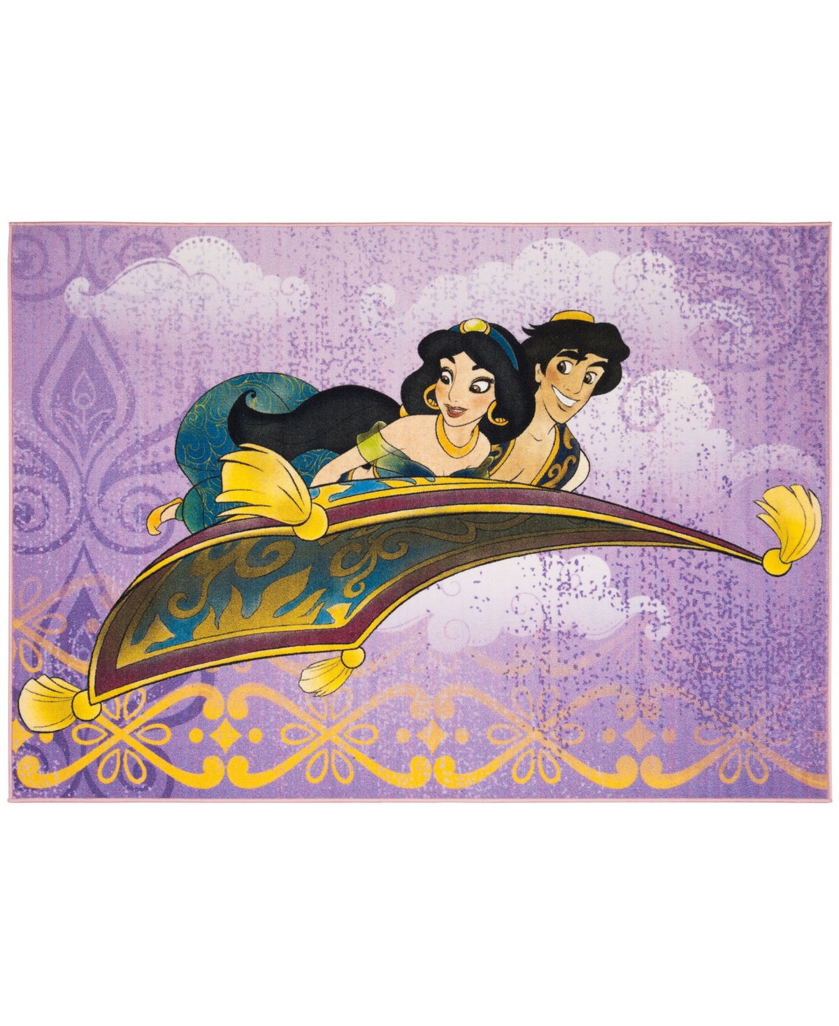 Safavieh Disney Washable Rugs Magic Carpet Ride 5' X 7' Area Rug In Purple